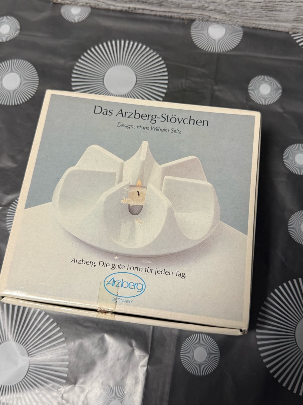 NIB- MCM Vintage Arzberg Germany White Porcelain Votive Candle Holder Tealight